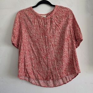 Universal Thread Red Floral Blouse